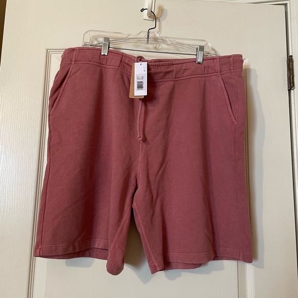 Outerknown California Series Organic Cotton Sweat Shorts VTK Pink Men's Size XL - Picture 3 of 9
